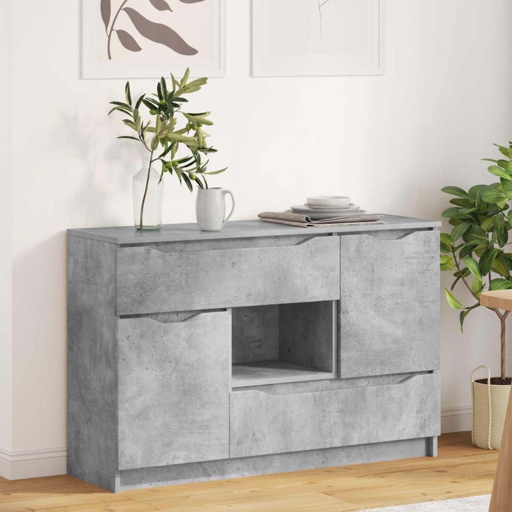 vidaXL Πλαϊνό γραφείο Σκυρόδεμα Γκρι 100 x 30 x 65,6