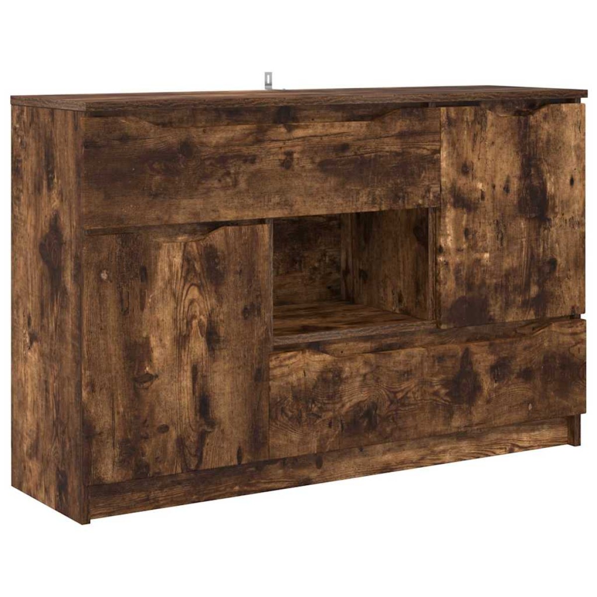 vidaXL Πλαϊνό γραφείο Καπνιστό Δρύς 100 x 30 x 65,6 Επεξεργασμένο Ξύλο