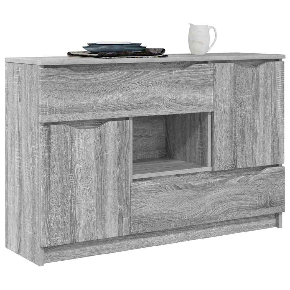 vidaXL Πλαϊνό γραφείο Γκρίζο Σονομα 100 x 30 x 65,6 Επεξεργασμένο Ξύλο