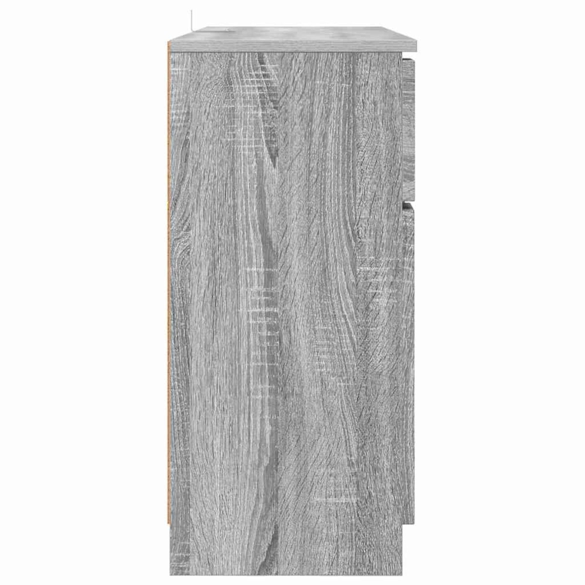 vidaXL Πλαϊνό γραφείο Γκρίζο Σονομα 100 x 30 x 65,6 Επεξεργασμένο Ξύλο