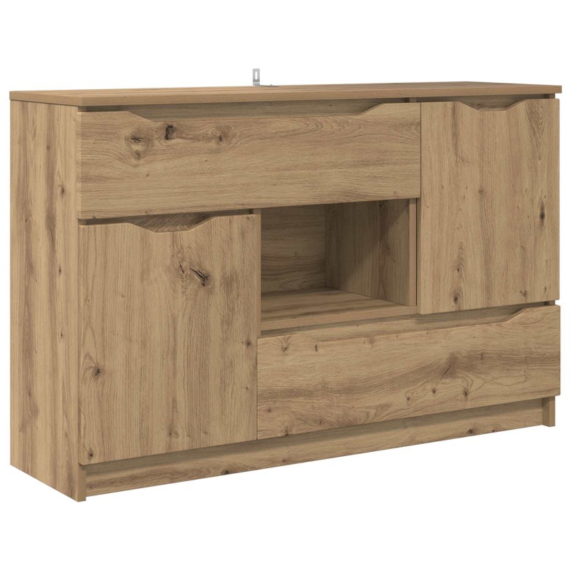 vidaXL Πλαϊνό γραφείο Artisan Oak 100 x 30 x 65,6 Επεξεργασμένο Ξύλο