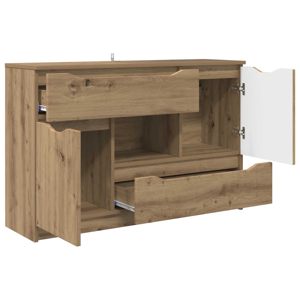 vidaXL Πλαϊνό γραφείο Artisan Oak 100 x 30 x 65,6 Επεξεργασμένο Ξύλο