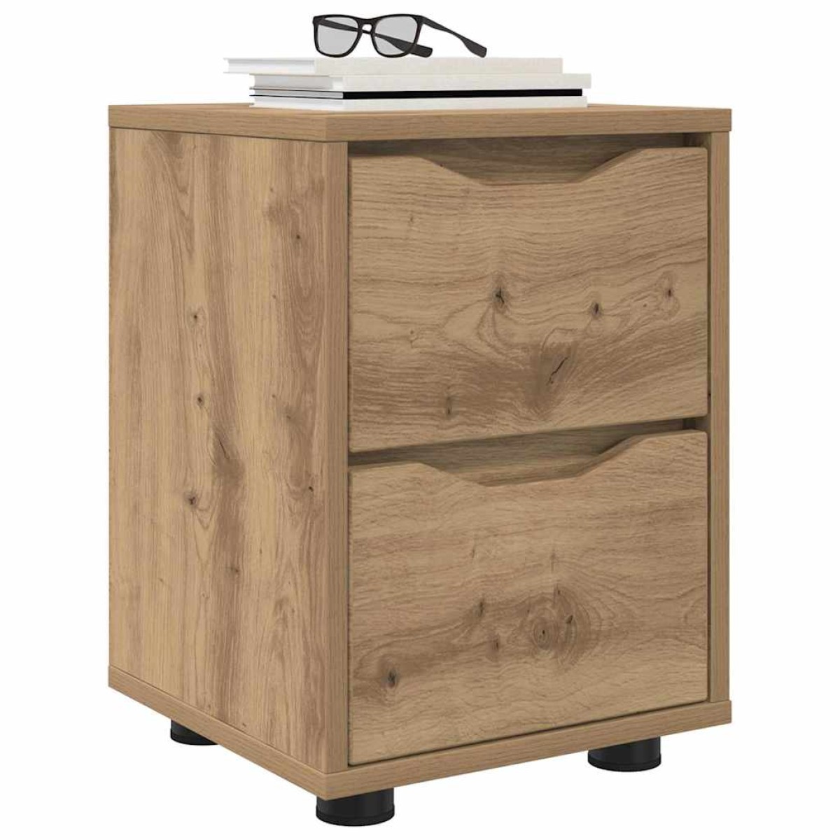 vidaXL Κομοδίνα 2 τμχ. Artisan Oak 30,5 x 30 x 43 εκ