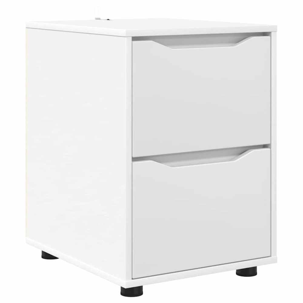 vidaXL Ντουλάπι αποθήκευσης 40 x 48 x 57 εκ Επεξεργασμένο Ξύλο Λευκό