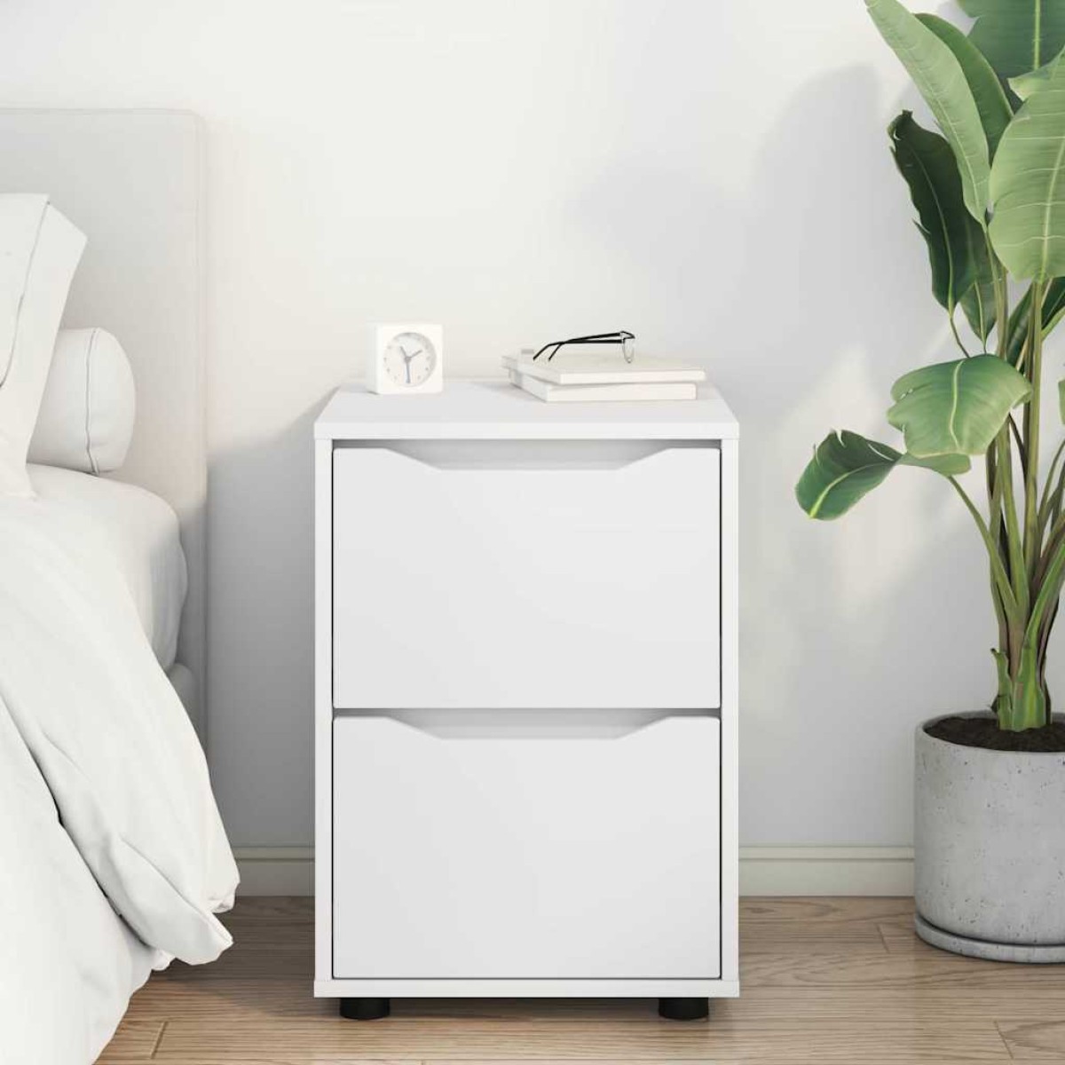 vidaXL Ντουλάπι αποθήκευσης 40 x 48 x 57 εκ Επεξεργασμένο Ξύλο Λευκό