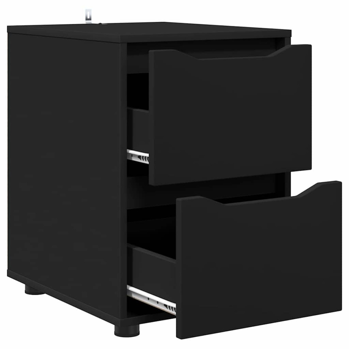 vidaXL Ντουλάπι αποθήκευσης 40 x 48 x 57 εκ Επεξεργασμένο Ξύλο Μαύρο