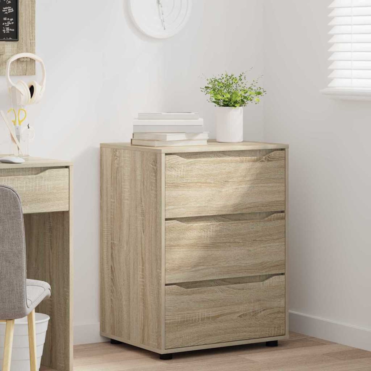 vidaXL Ντουλάπι αποθήκευσης 60 x 48 x 81 εκ Επεξεργασμένο Ξύλο