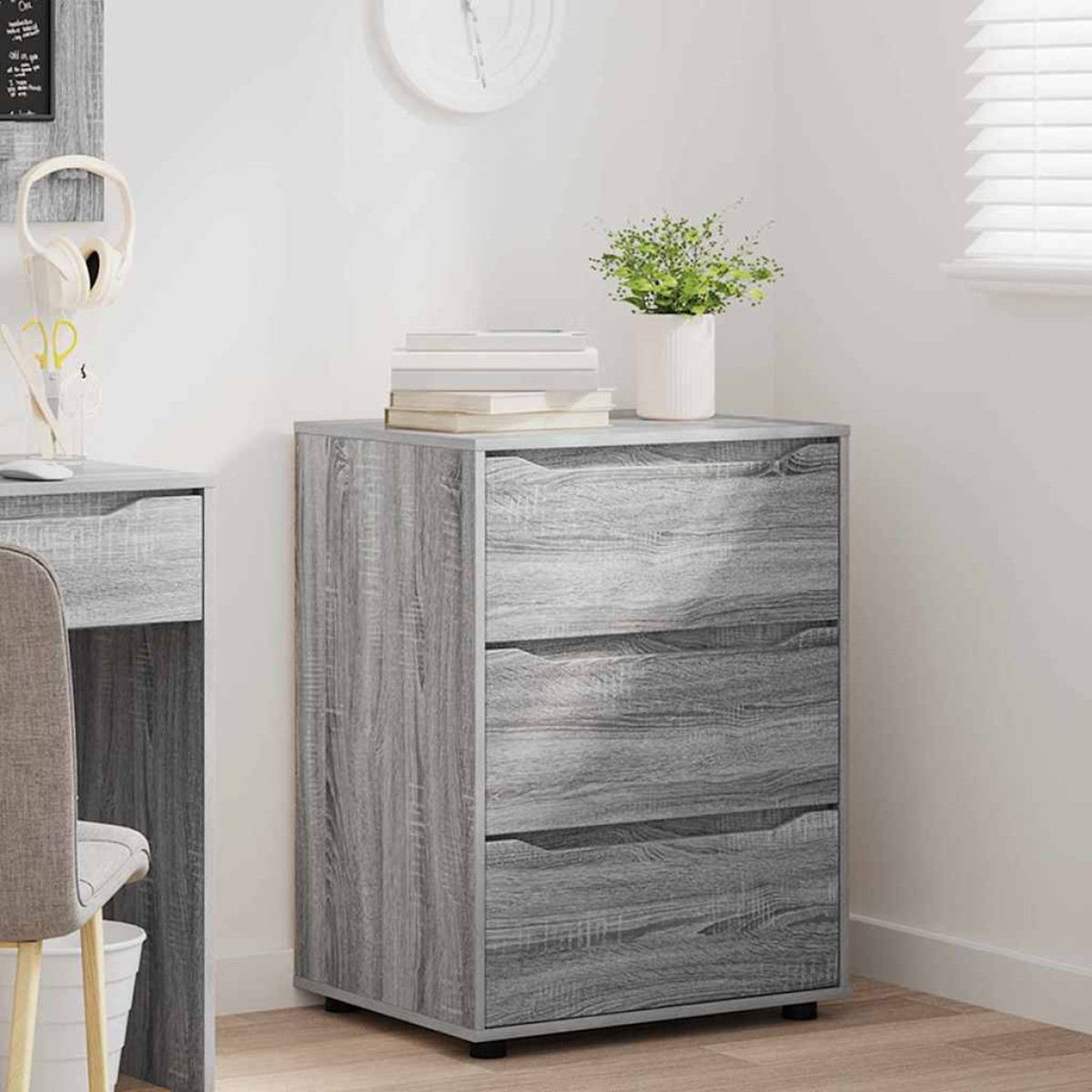 vidaXL Ντουλάπι αποθήκευσης 60 x 48 x 81 εκ Επεξεργασμένο Ξύλο