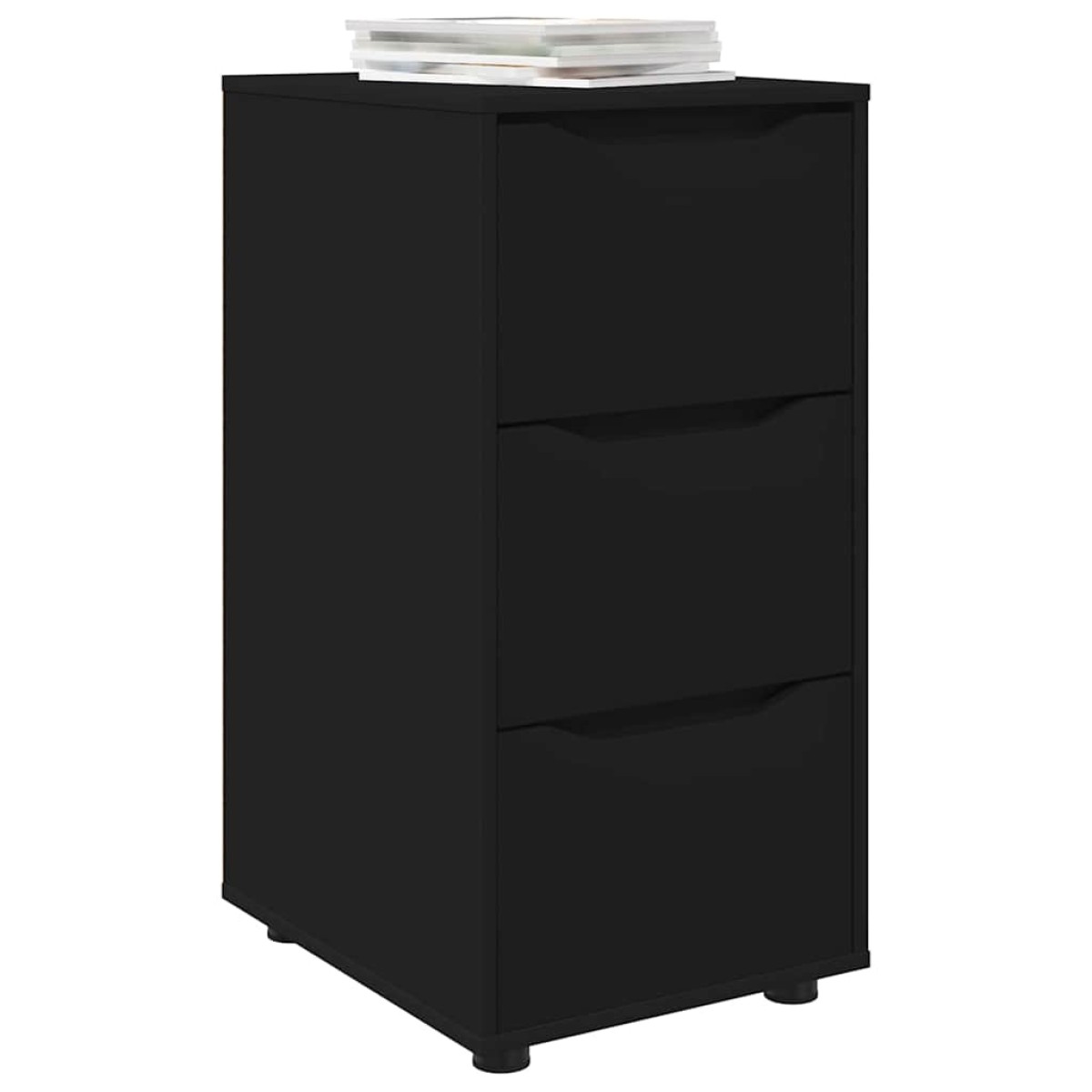 vidaXL Ντουλάπι αποθήκευσης 40 x 48 x 81 εκ Επεξεργασμένο Ξύλο Μαύρο