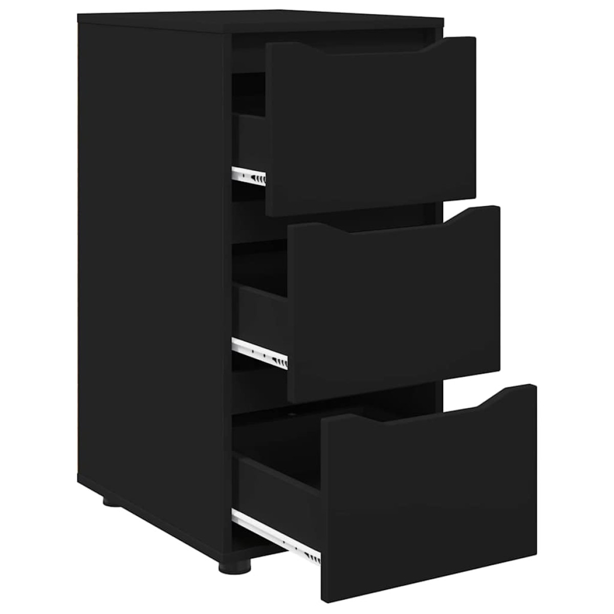 vidaXL Ντουλάπι αποθήκευσης 40 x 48 x 81 εκ Επεξεργασμένο Ξύλο Μαύρο