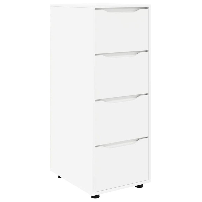 vidaXL Ντουλάπι αποθήκευσης 40 x 48 x 105 εκ Επεξεργασμένο Ξύλο Λευκό