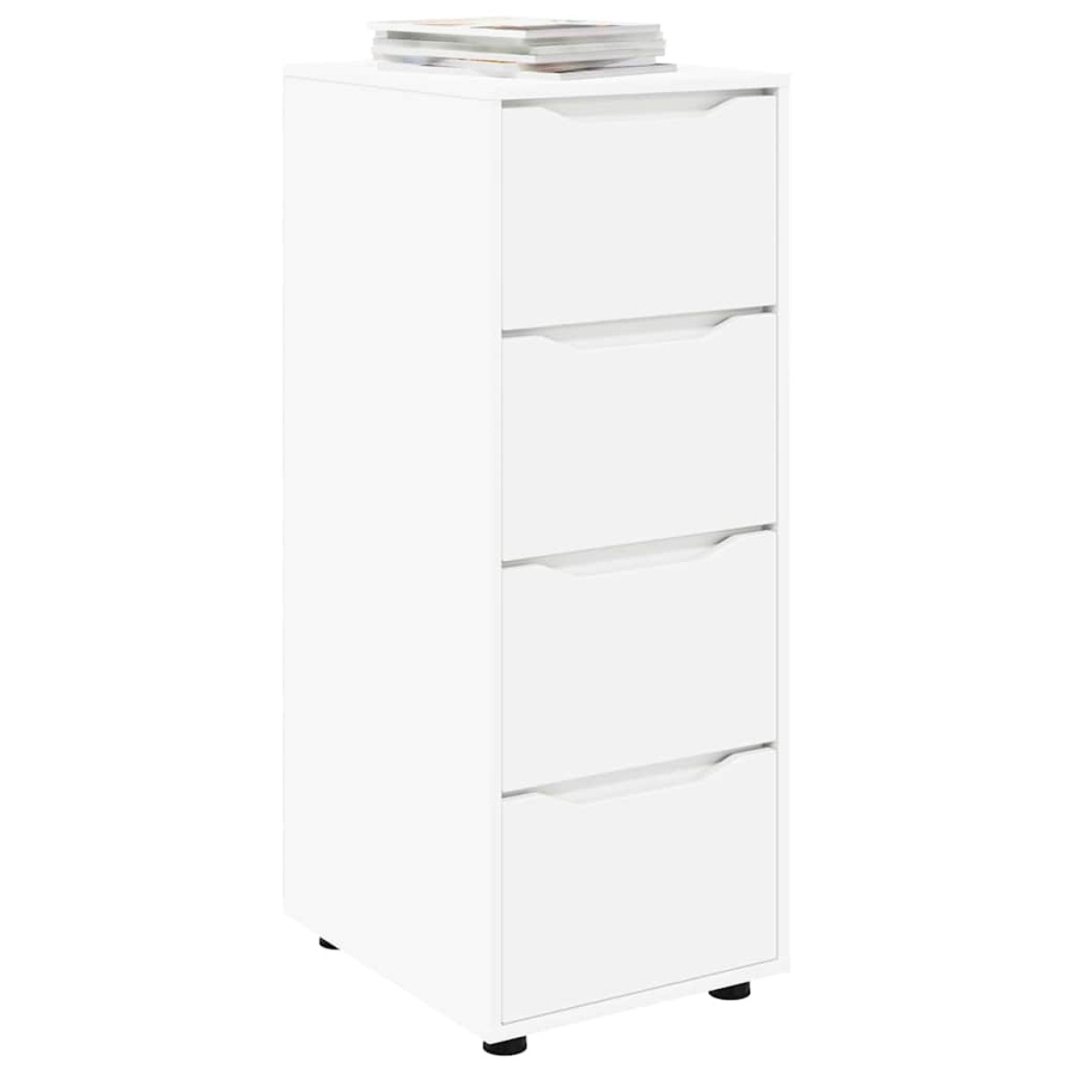 vidaXL Ντουλάπι αποθήκευσης 40 x 48 x 105 εκ Επεξεργασμένο Ξύλο Λευκό