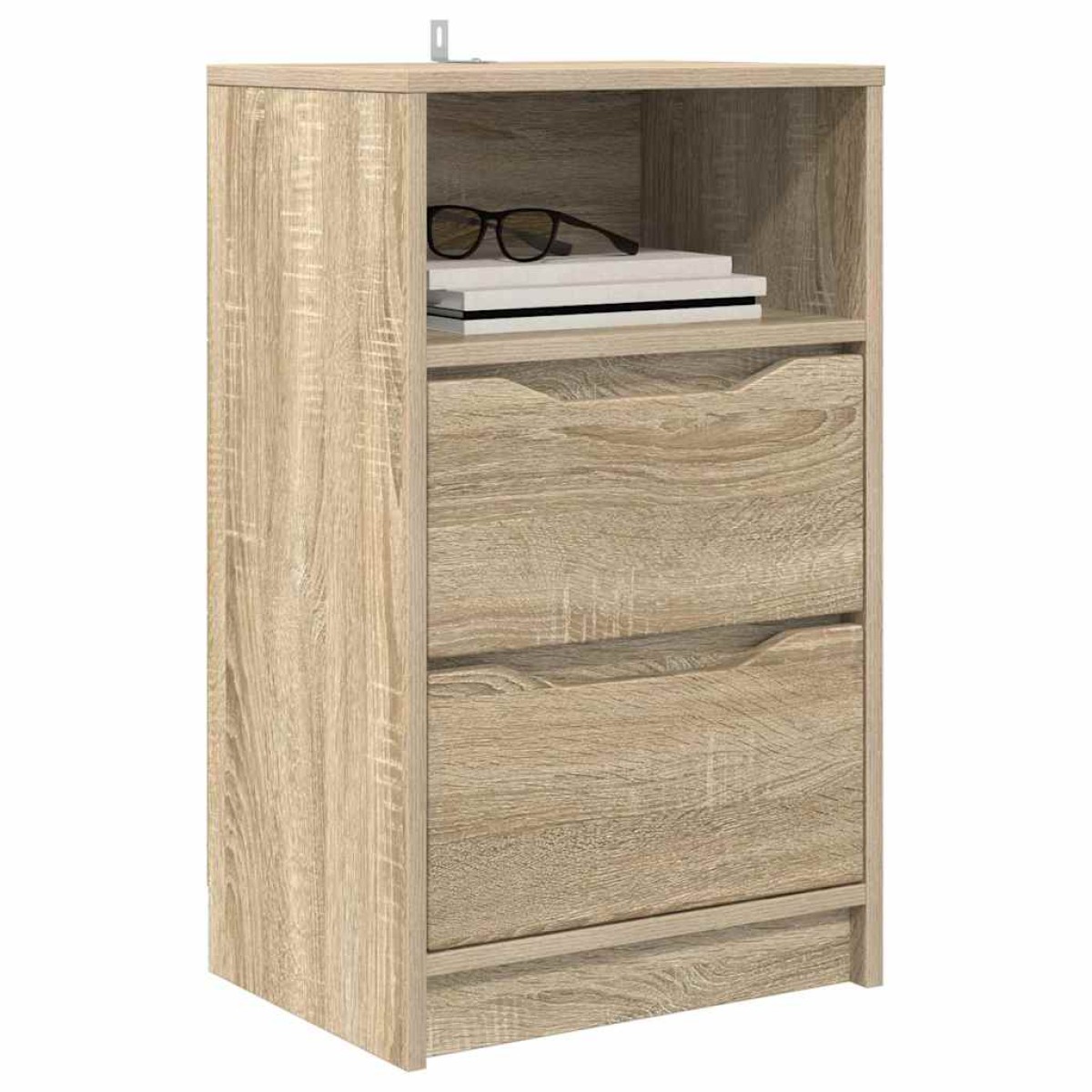 vidaXL Κομοδίνα 2 τεμ. Δρύς Sonoma 40 x 30 x 467 εκ Επεξεργασμένο Ξύλο