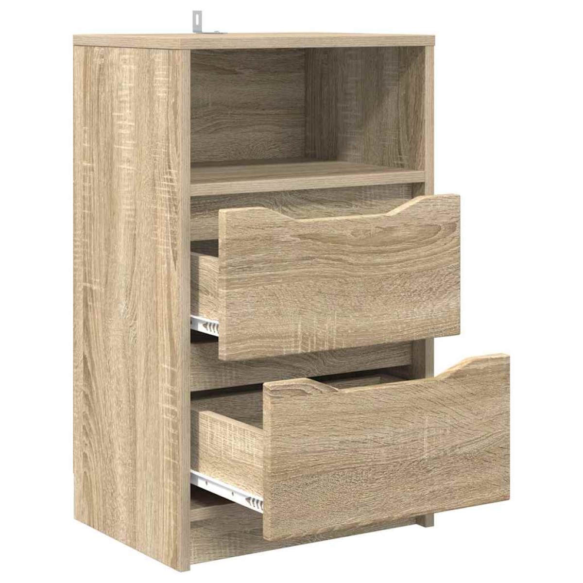 vidaXL Κομοδίνα 2 τεμ. Δρύς Sonoma 40 x 30 x 467 εκ Επεξεργασμένο Ξύλο