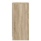 vidaXL Κομοδίνα 2 τεμ. Δρύς Sonoma 40 x 30 x 467 εκ Επεξεργασμένο Ξύλο