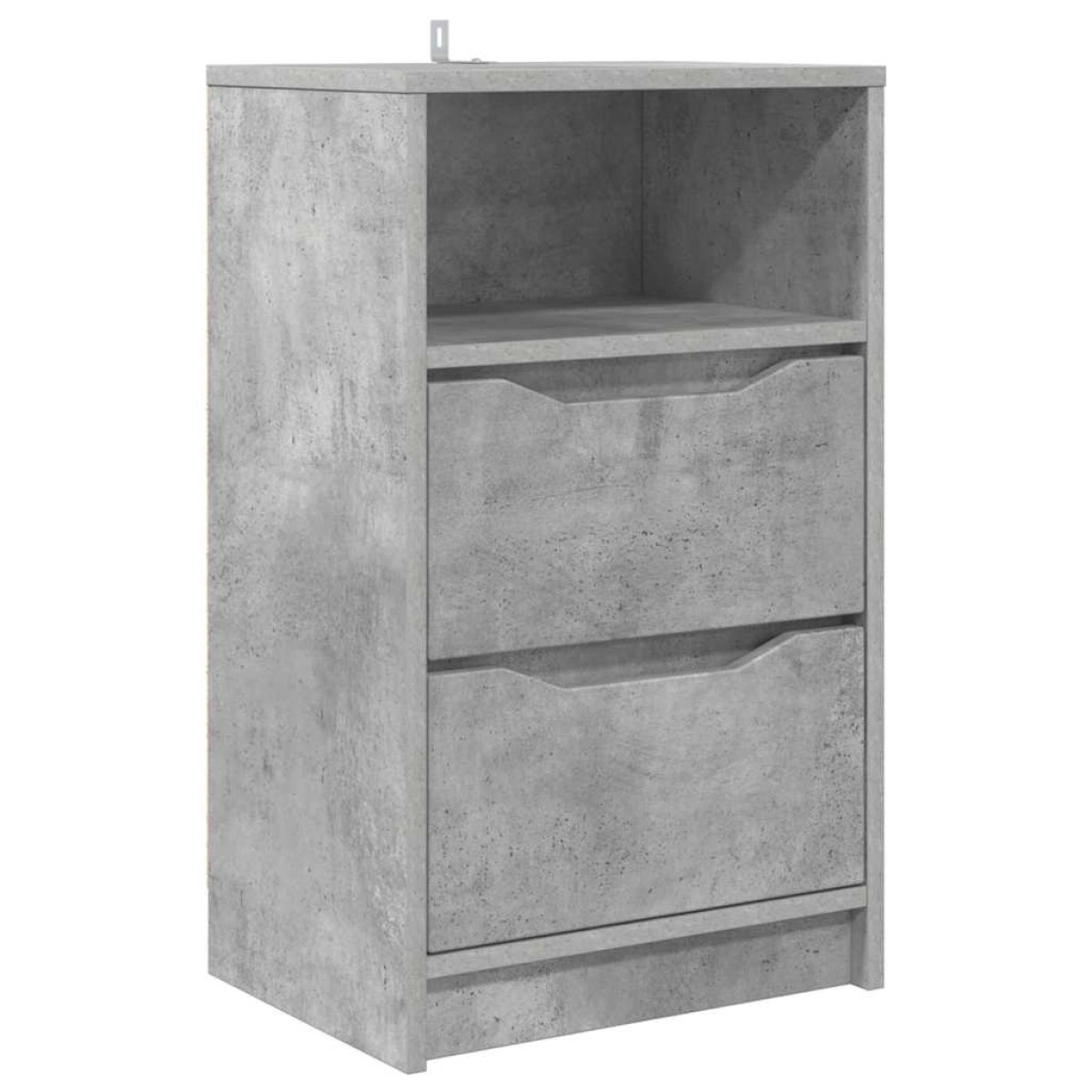 vidaXL Κομοδίνο Σκυρόδεμα Γκρι 40 x 30 x 467 εκ Επεξεργασμένο Ξύλο