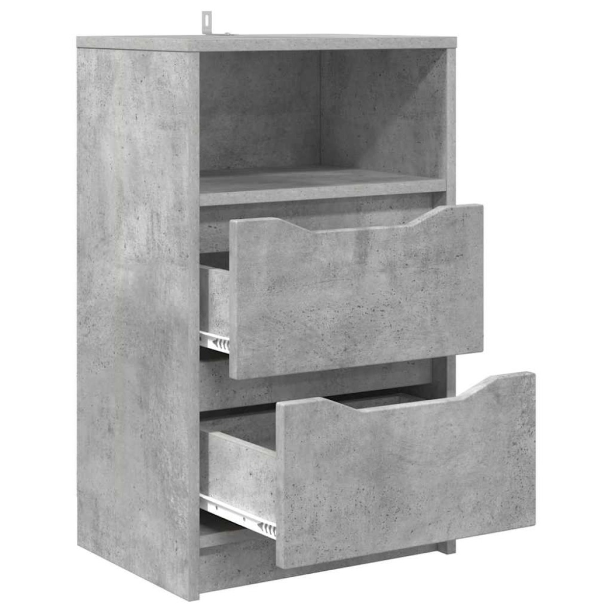 vidaXL Κομοδίνο Σκυρόδεμα Γκρι 40 x 30 x 467 εκ Επεξεργασμένο Ξύλο