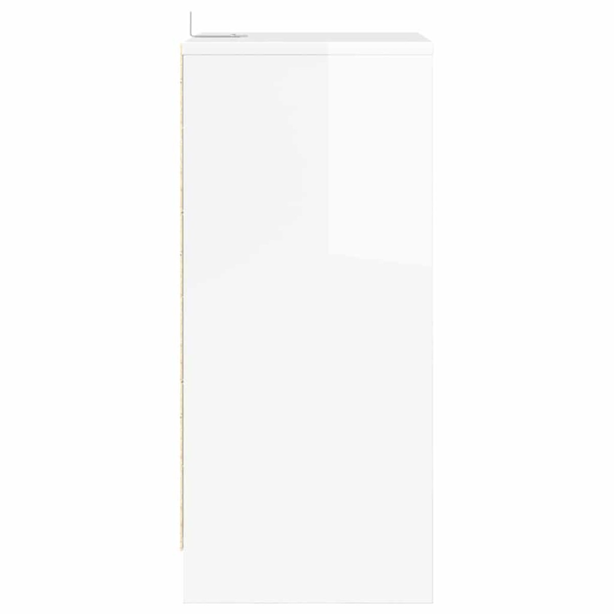 vidaXL Κομοδίνα 2 τεμ. Υψηλής γυαλάδας λευκό 40 x 30 x 467 εκ