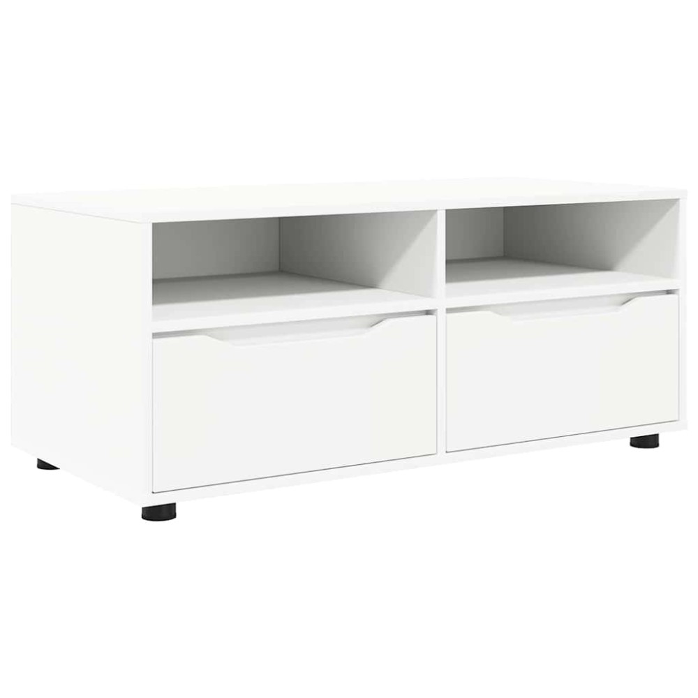 vidaXL Ντουλάπι TV 100 x 48 x 43 εκ. Λευκό Επεξεργασμένο Ξύλο
