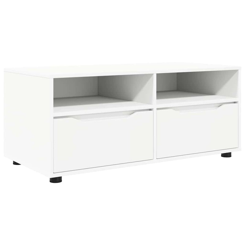 vidaXL Ντουλάπι TV 100 x 48 x 43 εκ. Λευκό Επεξεργασμένο Ξύλο