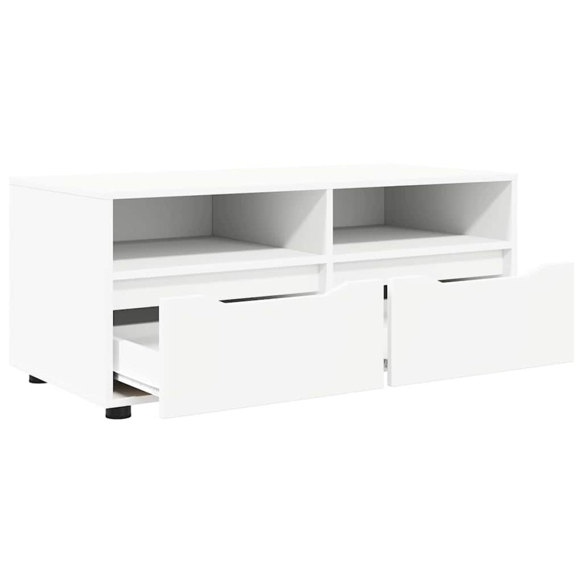 vidaXL Ντουλάπι TV 100 x 48 x 43 εκ. Λευκό Επεξεργασμένο Ξύλο