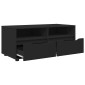 vidaXL Ντουλάπι TV 100 x 48 x 43 εκ. Μαύρο Επεξεργασμένο Ξύλο