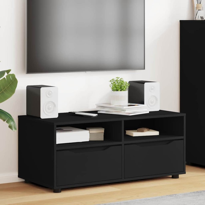 vidaXL Ντουλάπι TV 100 x 48 x 43 εκ. Μαύρο Επεξεργασμένο Ξύλο