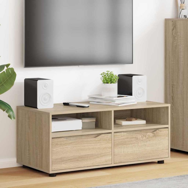 vidaXL Ντουλάπι TV 100 x 48 x 43 εκ. Δρύς Sonoma Επεξεργασμένο Ξύλο