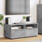 vidaXL Ντουλάπι TV 100 x 48 x 43 εκ. Σκυρόδεμα Γκρι Επεξεργασμένο Ξύλο