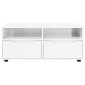 vidaXL Ντουλάπι TV 100 x 48 x 43 εκ. Υψηλής γυαλάδας λευκό