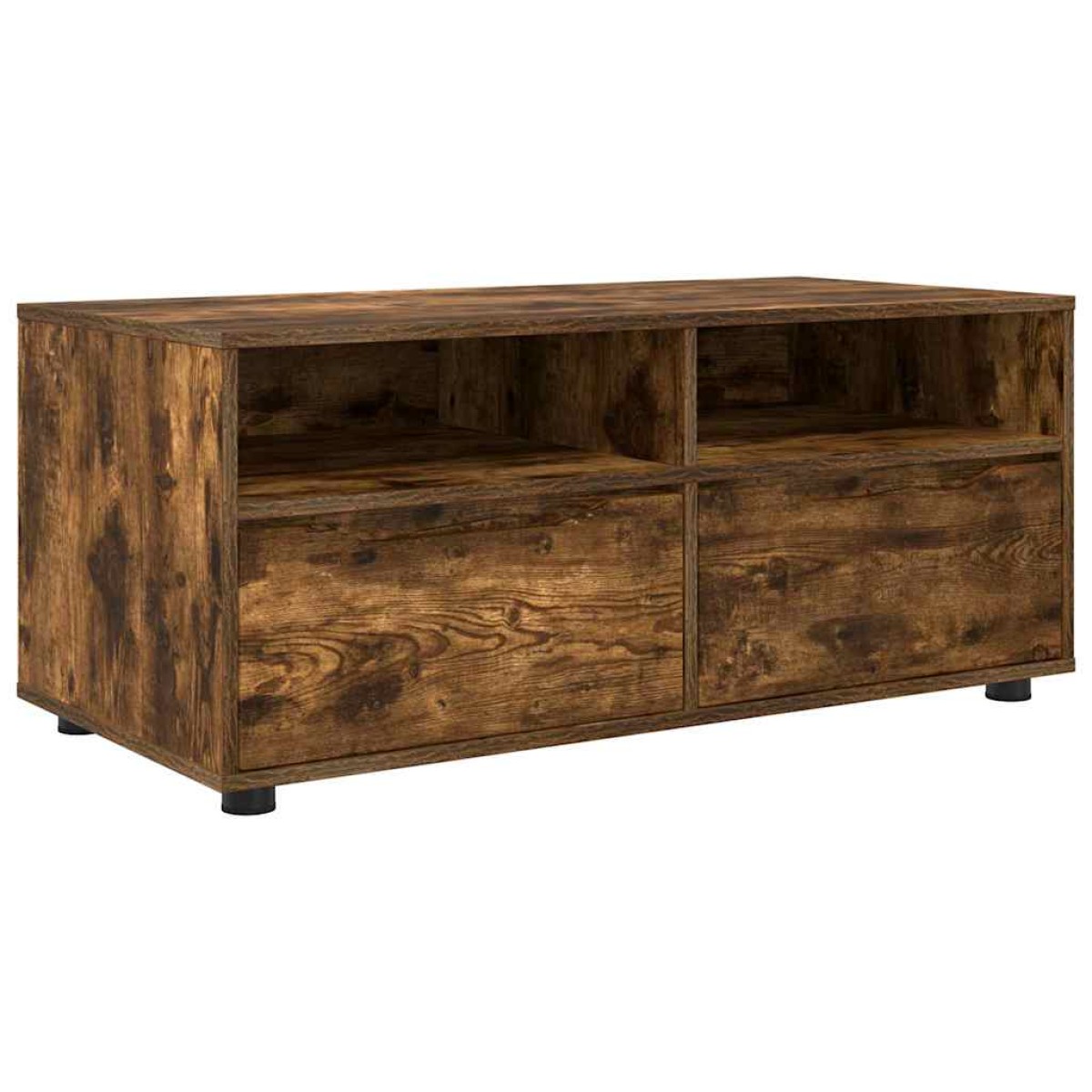 vidaXL Ντουλάπι TV 100 x 48 x 43 εκ. Καπνιστό Δρύς Επεξεργασμένο Ξύλο