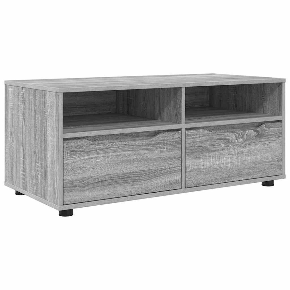 vidaXL Ντουλάπι TV 100 x 48 x 43 εκ. Γκρίζο Σονομα Επεξεργασμένο Ξύλο