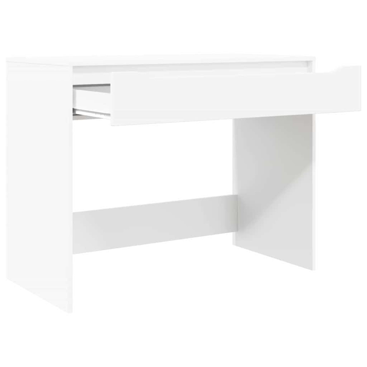 vidaXL Γραφείο Λευκός 100 x 50 x 78 εκ Μηχανικά επεξεργασμένο ξύλο
