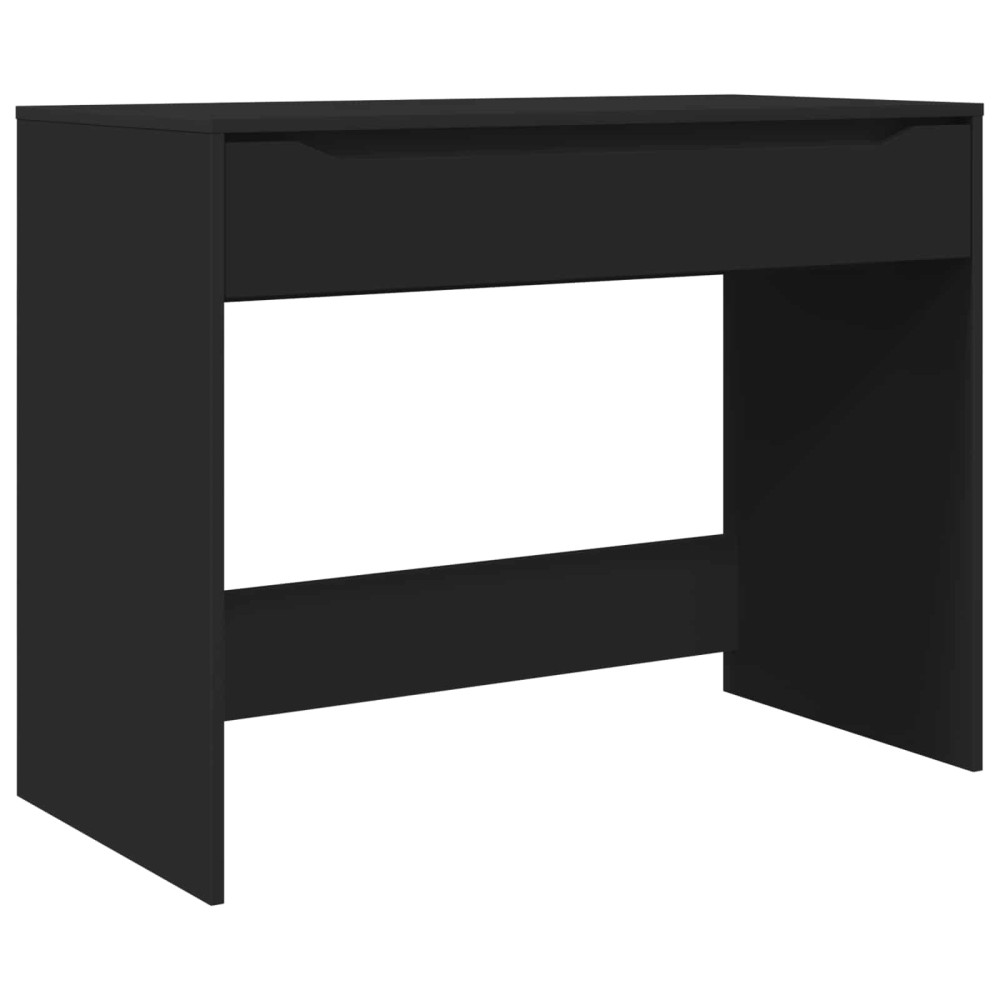 vidaXL Γραφείο Μαύρο 100 x 50 x 78 εκ Μηχανικά επεξεργασμένο ξύλο