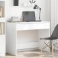 vidaXL Γραφείο με συρτάρι Υψηλής Στιλπνότητας Λευκό 100 x 50 x 78 εκ