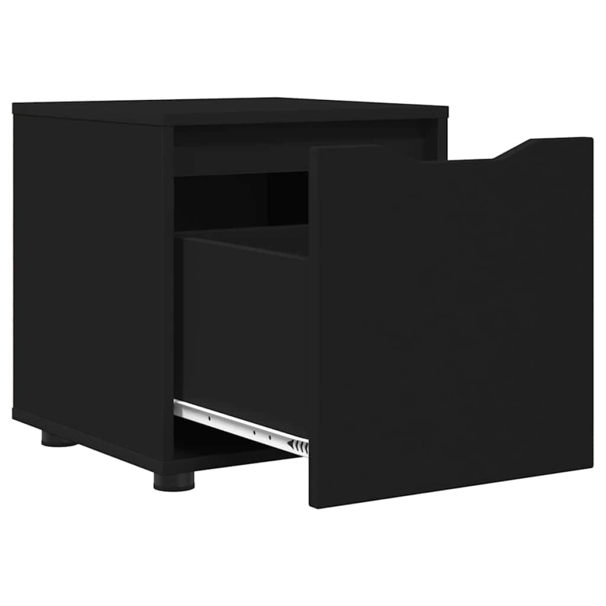 vidaXL Ντουλάπι Μπάνιου 40,5 x 40 x 44 εκ Επεξεργασμένο Ξύλο Μαύρο