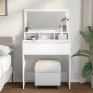 vidaXL Τραπέζια Ντυσίματος Κρεβατοκάμαρας Λευκό 80 x 39,6 x 135 εκ