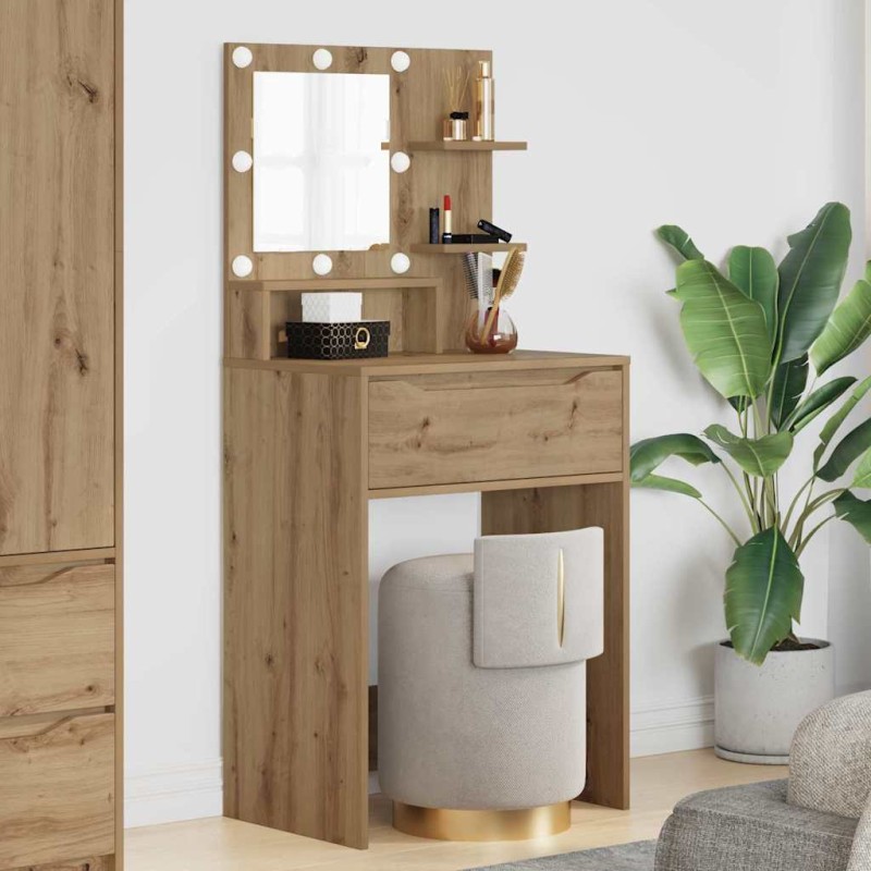 vidaXL Τραπέζια Ντυσίματος Κρεβατοκάμαρας Artisan Oak