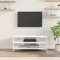 vidaXL ΓωνιακήΒάσηΤηλεόρασης 102x40,5x45εκ Λευκό Επεξεργασμένο Ξύλο