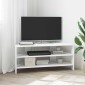 vidaXL ΓωνιακήΒάσηΤηλεόρασης 102x40,5x45εκ Λευκό Επεξεργασμένο Ξύλο