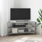 vidaXL ΓωνιακήΒάσηΤηλεόρασης 102x40,5x45εκ Γκρίζο Σονομα