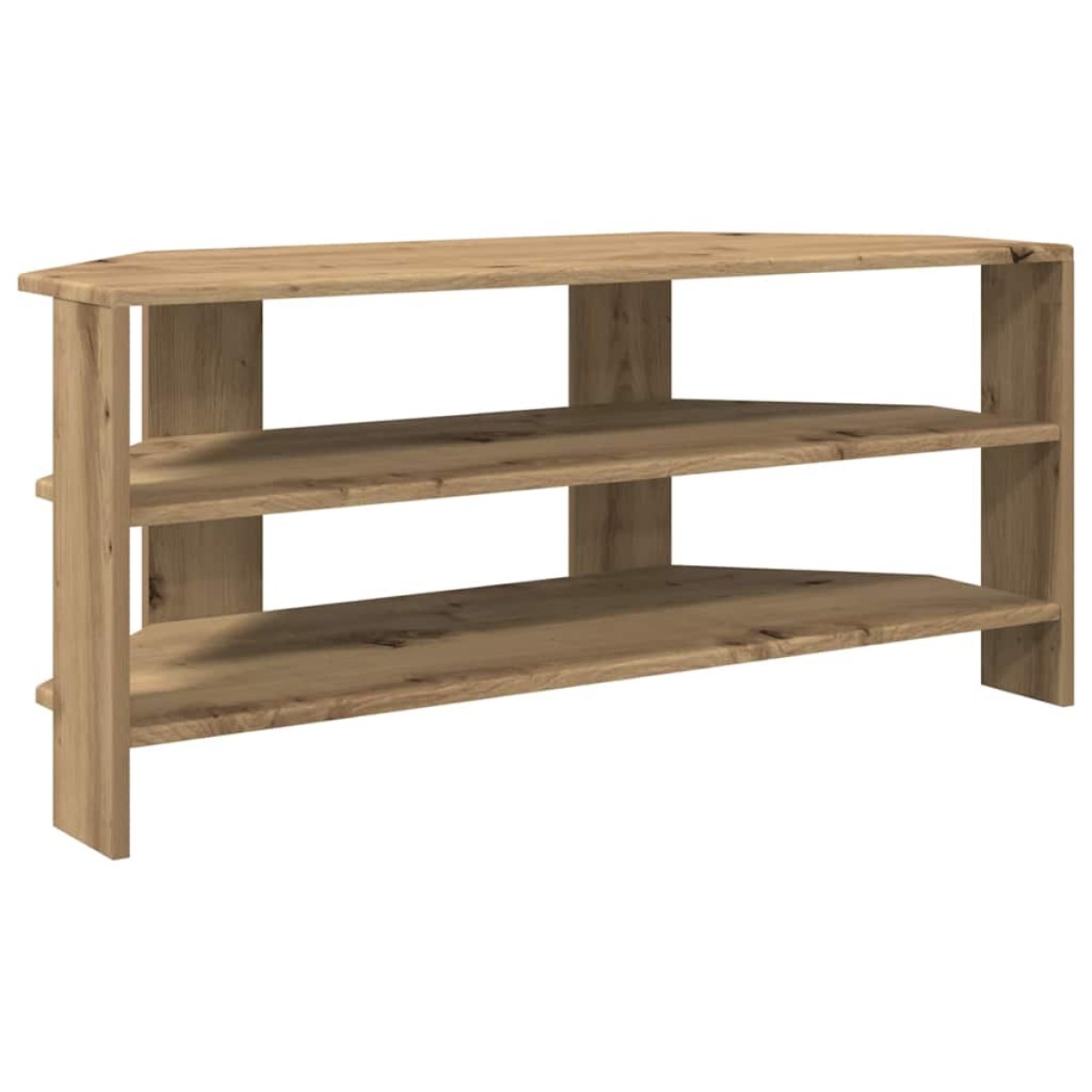 vidaXL ΓωνιακήΒάσηΤηλεόρασης 102x40,5x45εκ Artisan Oak