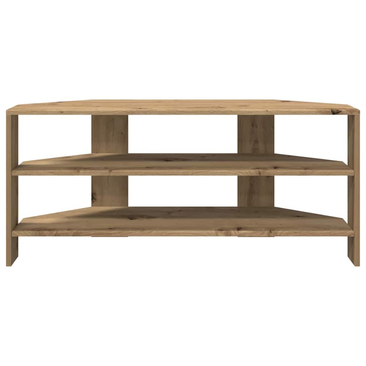 vidaXL ΓωνιακήΒάσηΤηλεόρασης 102x40,5x45εκ Artisan Oak