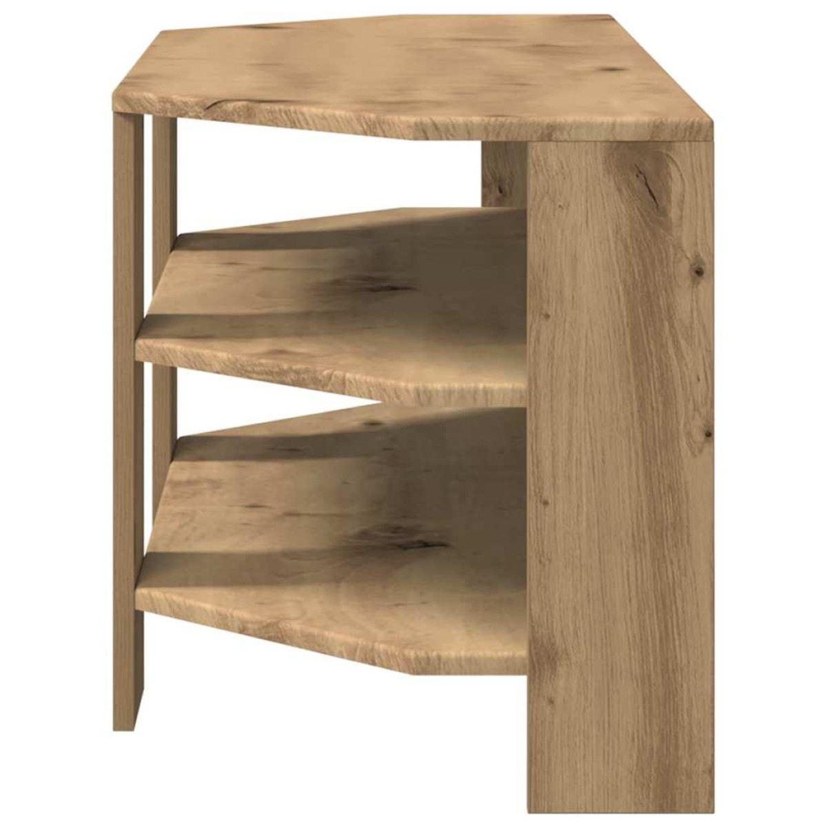 vidaXL ΓωνιακήΒάσηΤηλεόρασης 102x40,5x45εκ Artisan Oak
