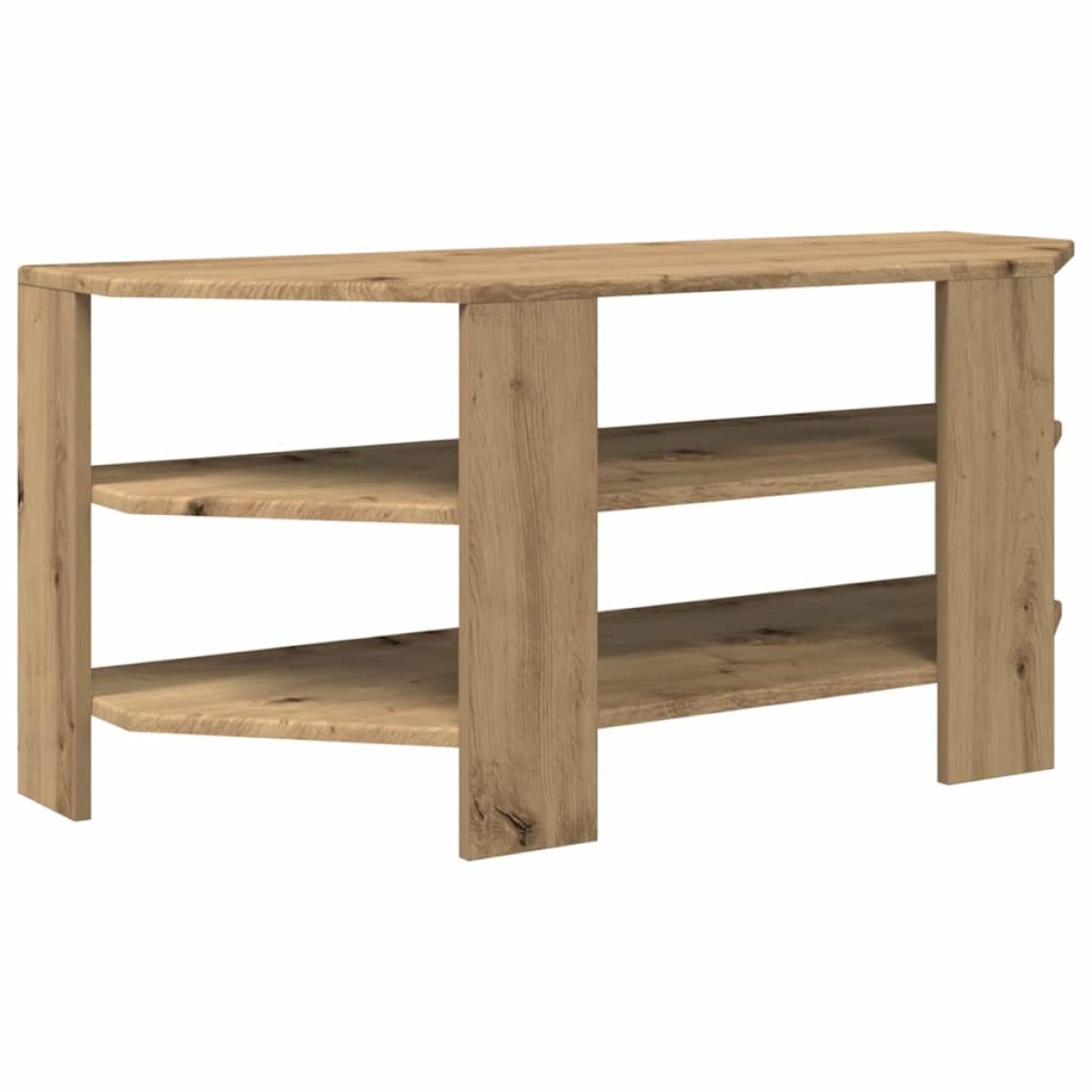vidaXL ΓωνιακήΒάσηΤηλεόρασης 102x40,5x45εκ Artisan Oak