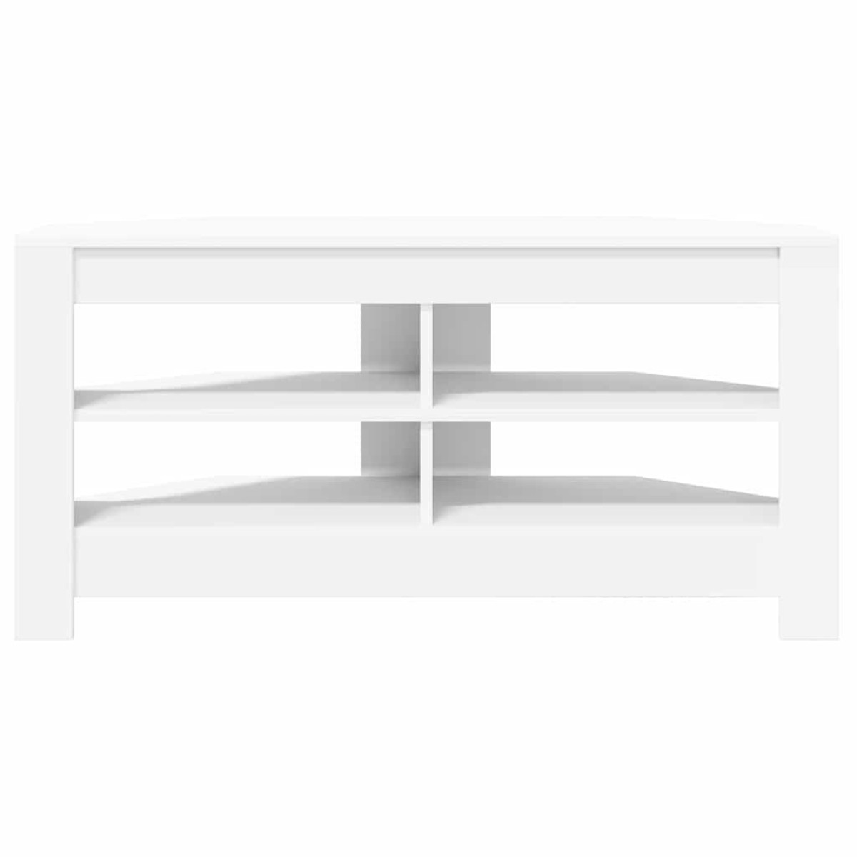 vidaXL ΓωνιακήΒάσηΤηλεόρασης 102 x 40,5 x 45 εκ Λευκό