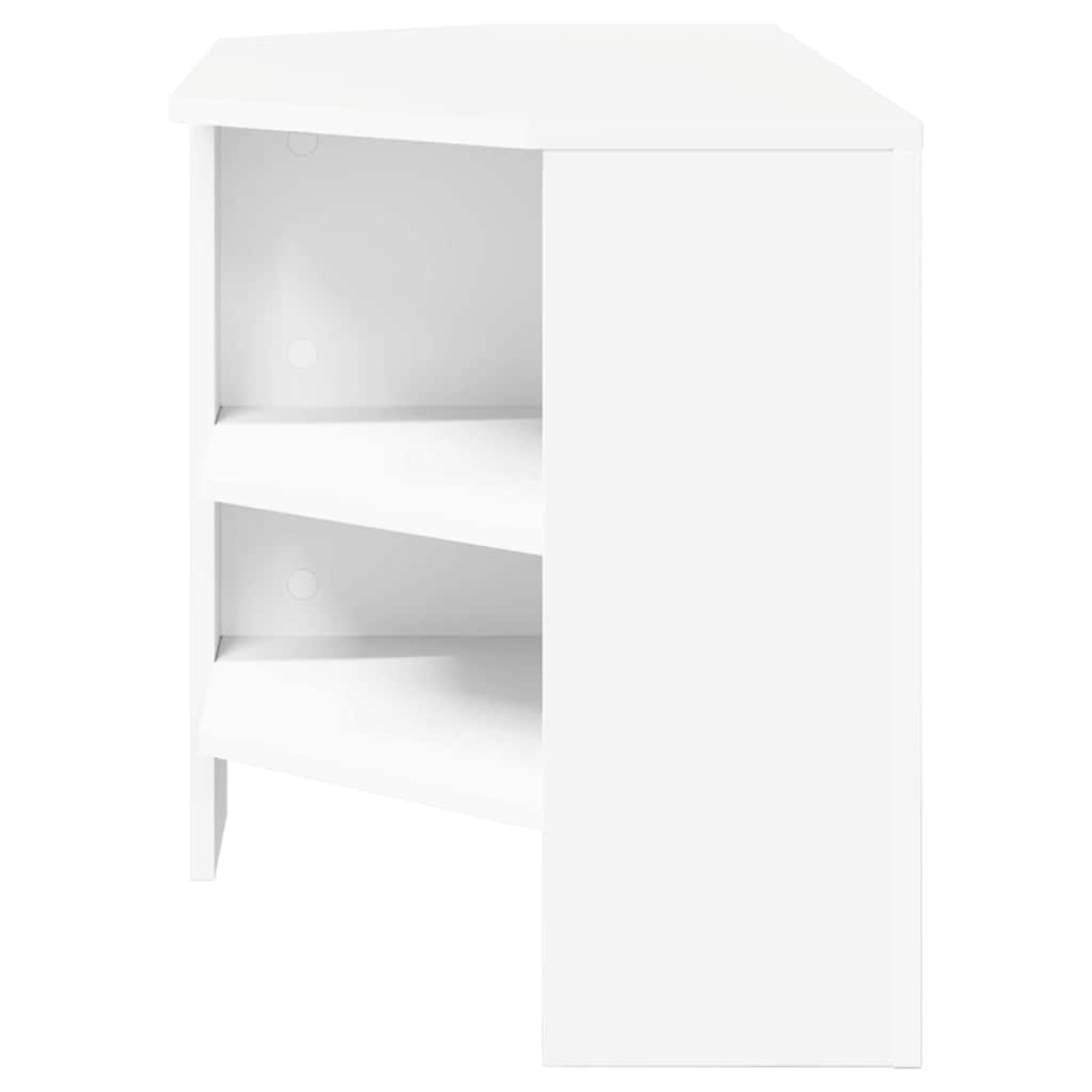 vidaXL ΓωνιακήΒάσηΤηλεόρασης 102 x 40,5 x 45 εκ Λευκό