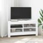 vidaXL ΓωνιακήΒάσηΤηλεόρασης 102 x 40,5 x 45 εκ Λευκό