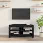vidaXL ΓωνιακήΒάσηΤηλεόρασης 102 x 40,5 x 45 εκ Μαύρο