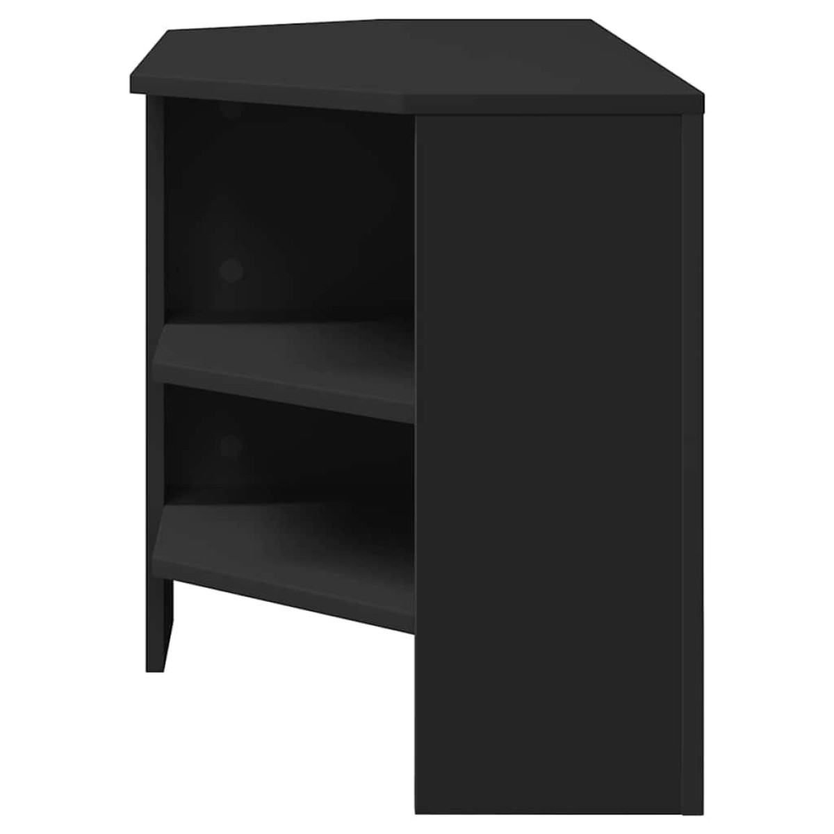 vidaXL ΓωνιακήΒάσηΤηλεόρασης 102 x 40,5 x 45 εκ Μαύρο